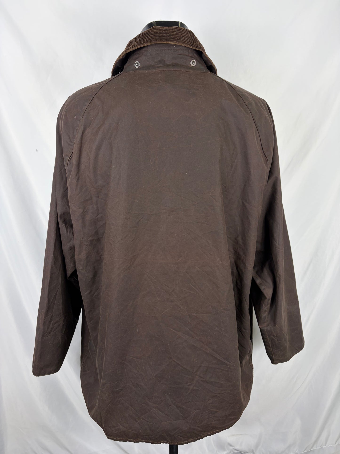 Barbour Giacca Beaufort recente marrone C50/127cm Brown Wax Beaufort jacket Size XXL