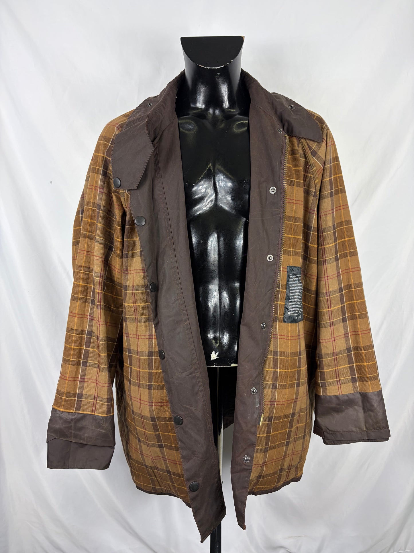 Barbour Giacca Beaufort recente marrone C50/127cm Brown Wax Beaufort jacket Size XXL