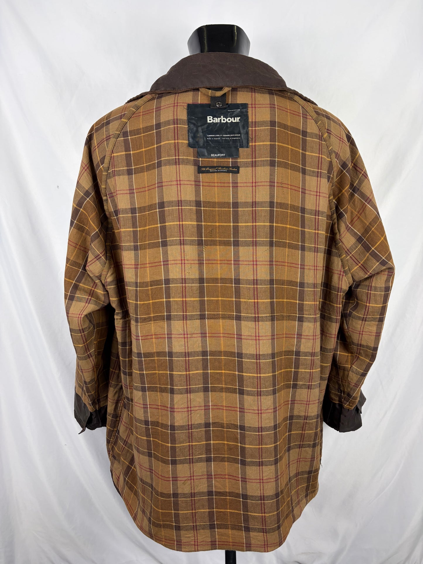 Barbour Giacca Beaufort recente marrone C50/127cm Brown Wax Beaufort jacket Size XXL