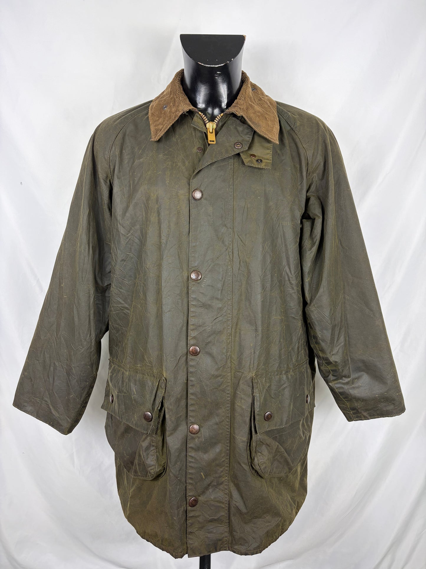 Giacca Barbour Gamefair Verde Vintage Cerata C40/102 cm Medium - Green wax Gamefair jacket size Medium