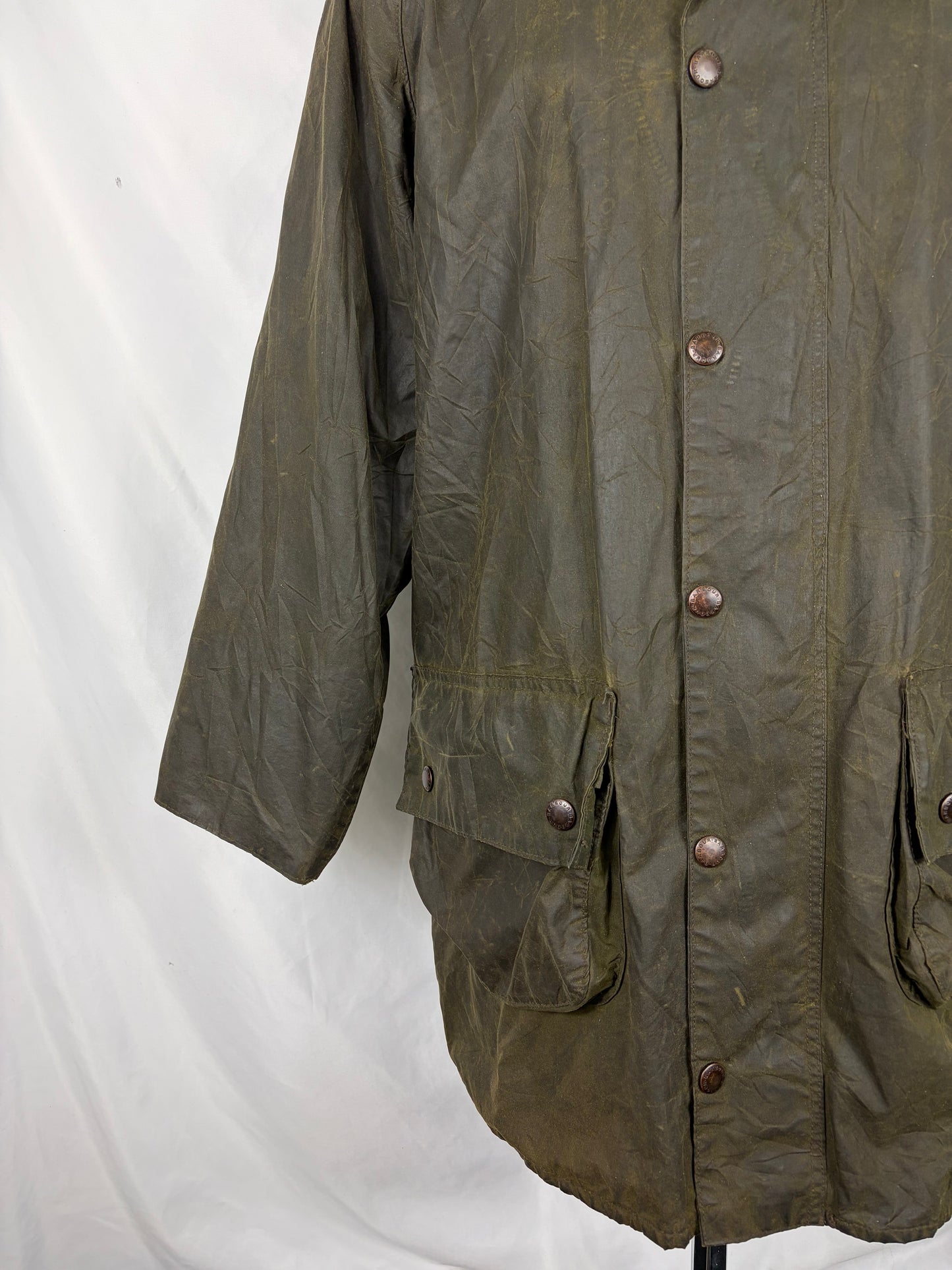 Giacca Barbour Gamefair Verde Vintage Cerata C40/102 cm Medium - Green wax Gamefair jacket size Medium
