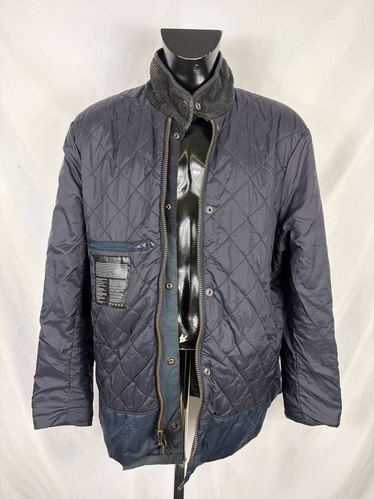 Barbour Giacca uomo blu Hereford cerato XXL - Man wax Hereford Navy Jacket size XXL - Shop In London