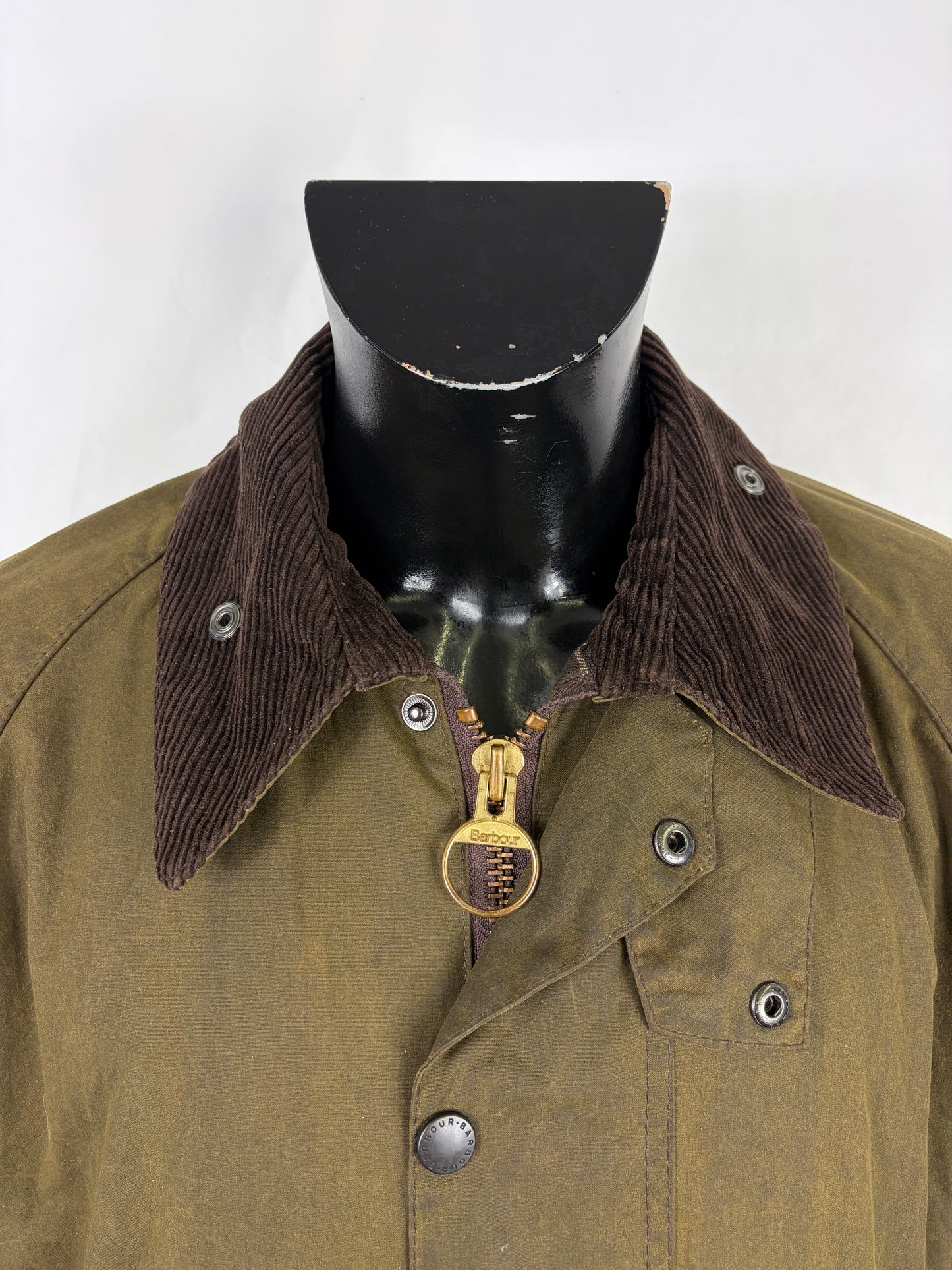 Barbour Giacca Beaufort recente verde C42/107 cm - Olive Beaufort Waxed jacket size large