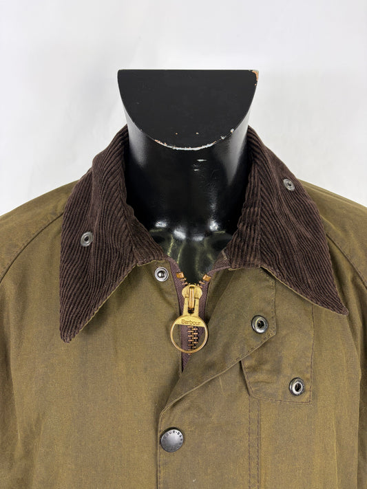 Barbour Giacca Beaufort recente verde C42/107 cm - Olive Beaufort Waxed jacket size large - Shop In London