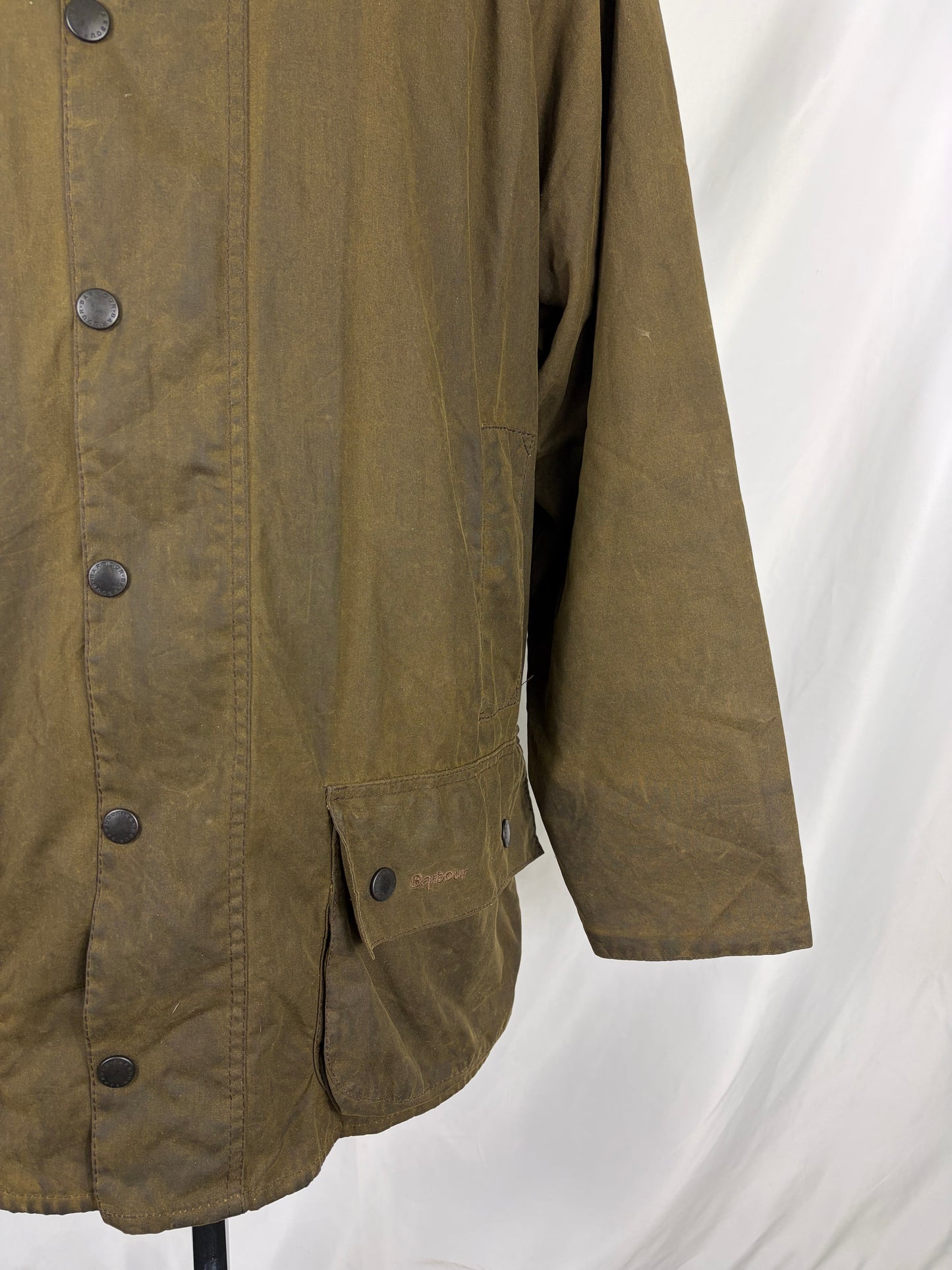 Barbour Giacca Beaufort recente verde C42/107 cm - Olive Beaufort Waxed jacket size large