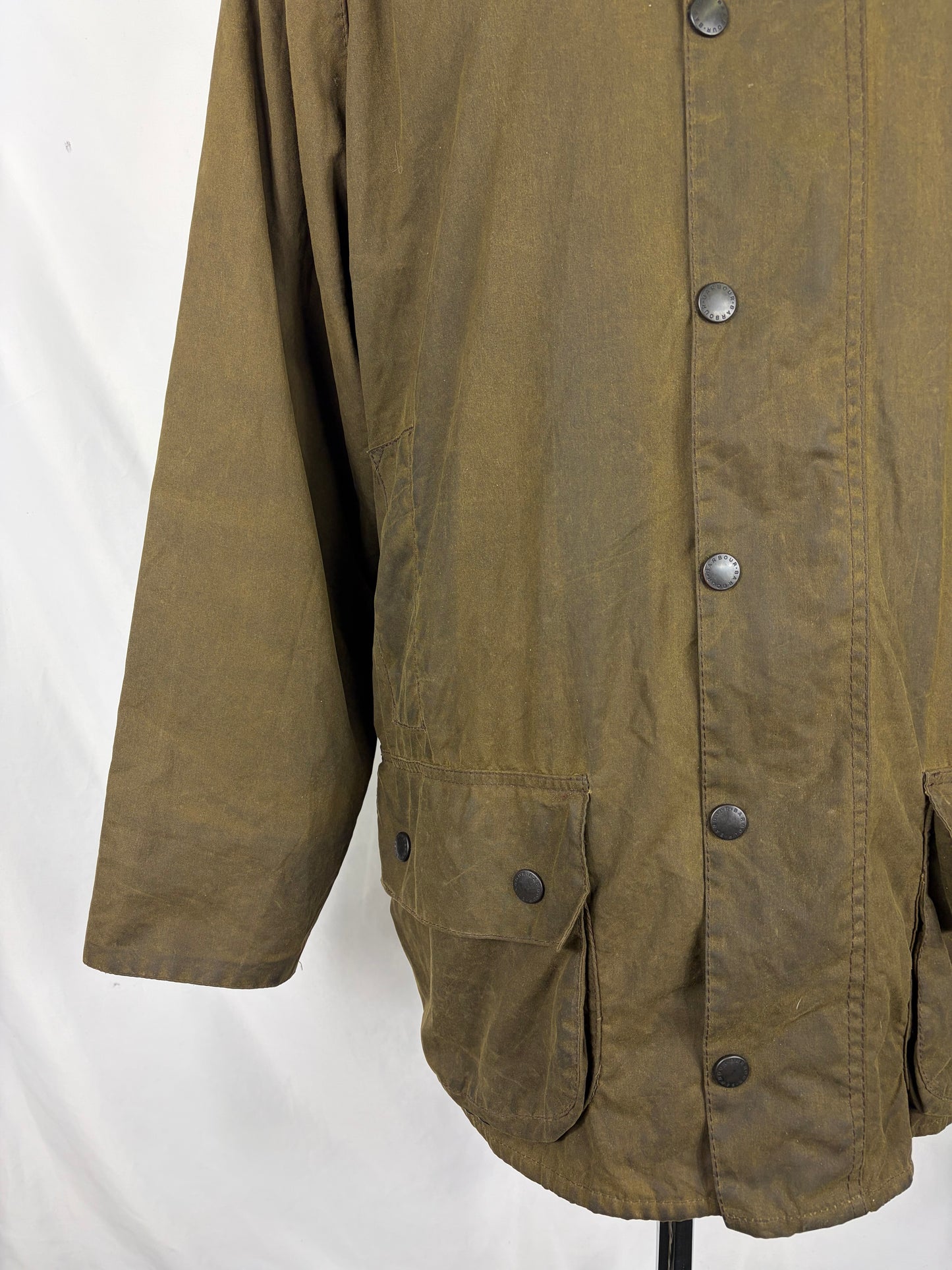 Barbour Giacca Beaufort recente verde C42/107 cm - Olive Beaufort Waxed jacket size large