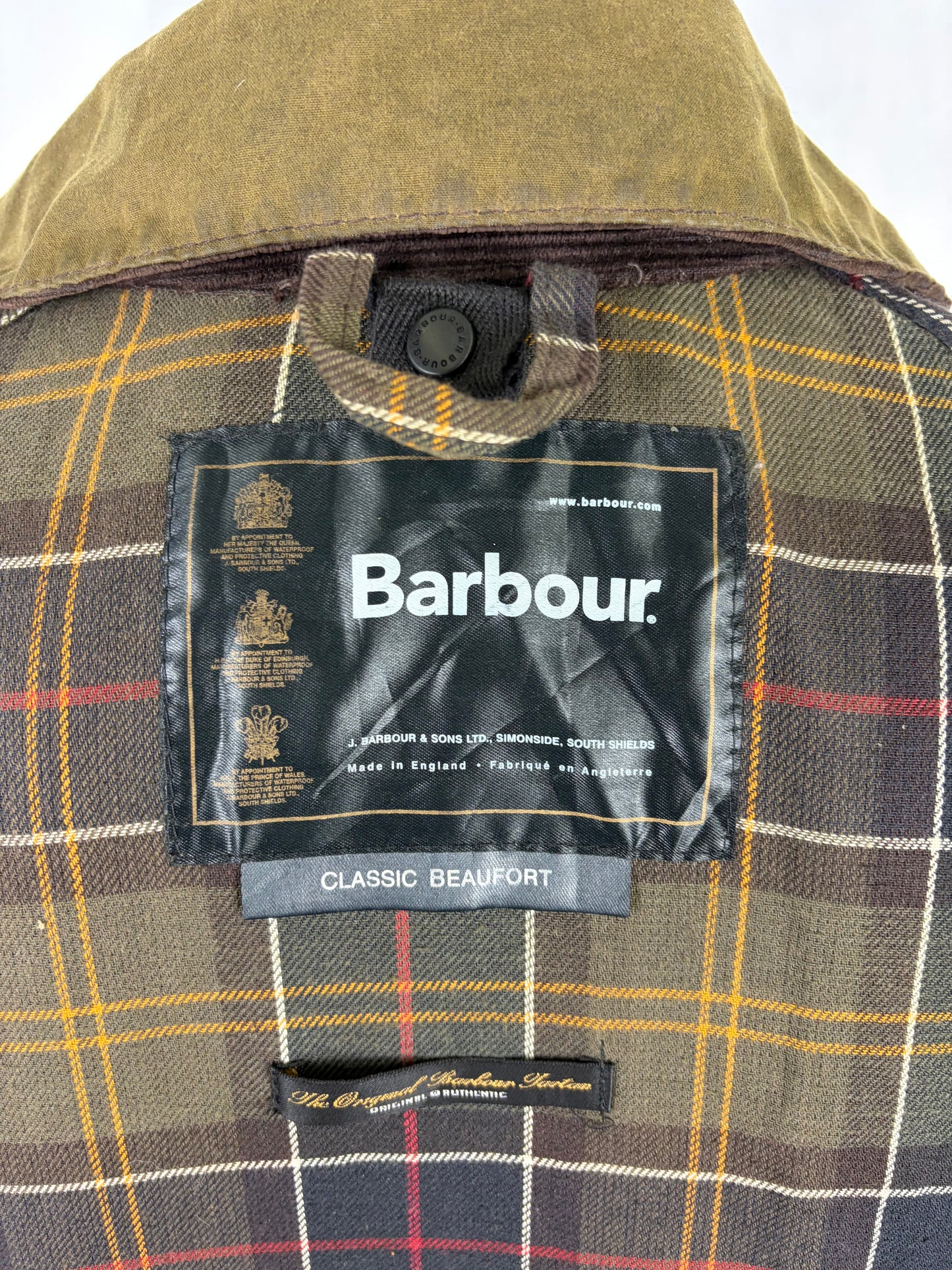 Barbour Giacca Beaufort recente verde C42/107 cm - Olive Beaufort Waxed jacket size large