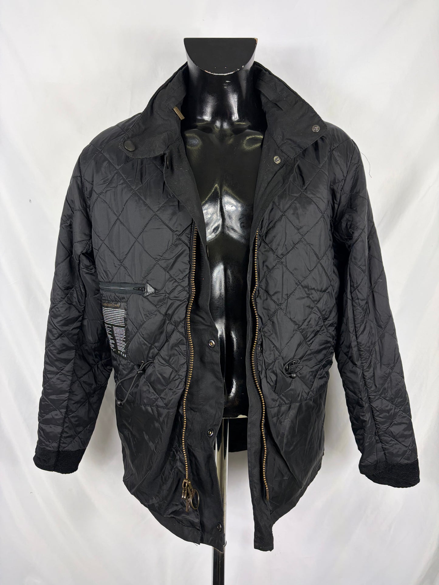 Barbour Giacca uomo nera medium Sapper Jacket Black Waxed Sapper Jacket Size Medium