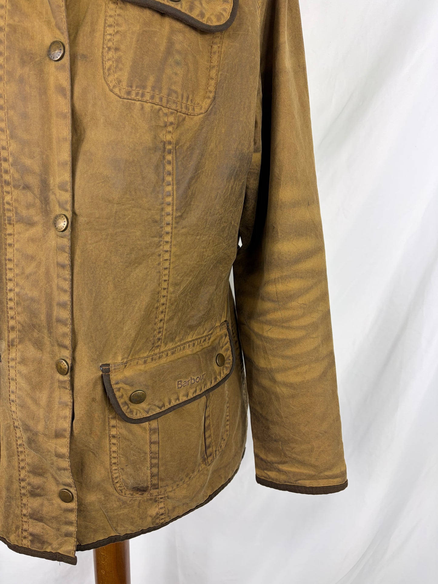 Giacca Barbour donna beige utility UK14 tg.42/44 - Beige Lady Waxed Utility Jacket size UK14