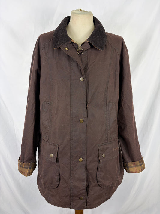 Giacca Barbour marrone Beadnell Uk 18 tg.48 -Brown Beadnell Wax jacket Size uk18 - Shop In London