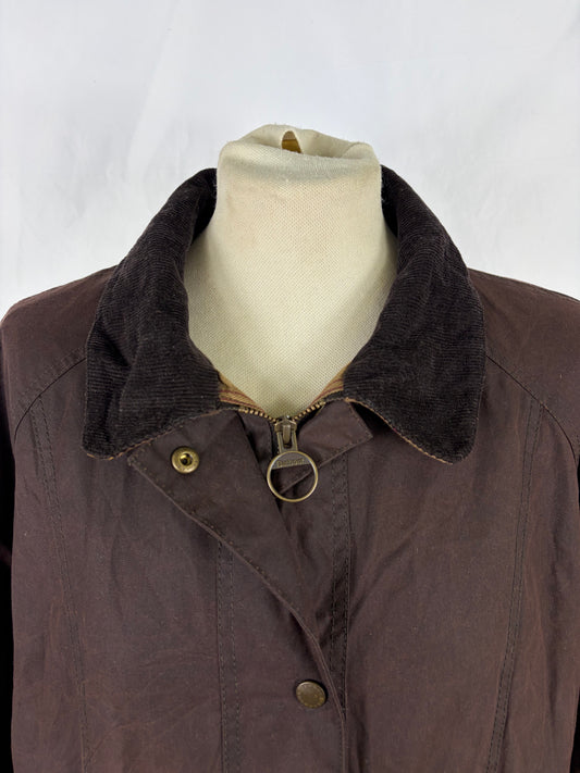Giacca Barbour marrone Beadnell Uk 18 tg.48 -Brown Beadnell Wax jacket Size uk18 - Shop In London