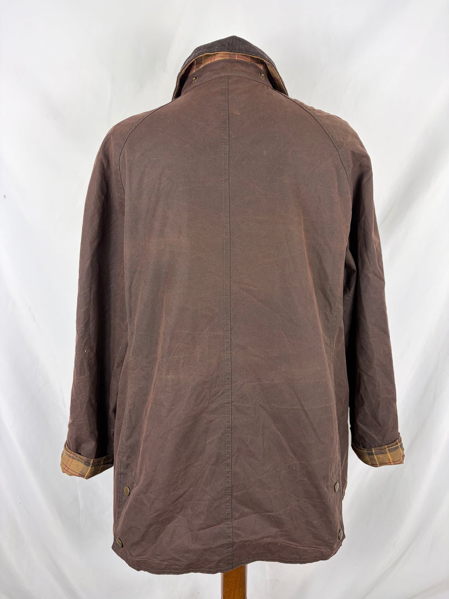 Giacca Barbour marrone Beadnell Uk 18 tg.48 -Brown Beadnell Wax jacket Size uk18