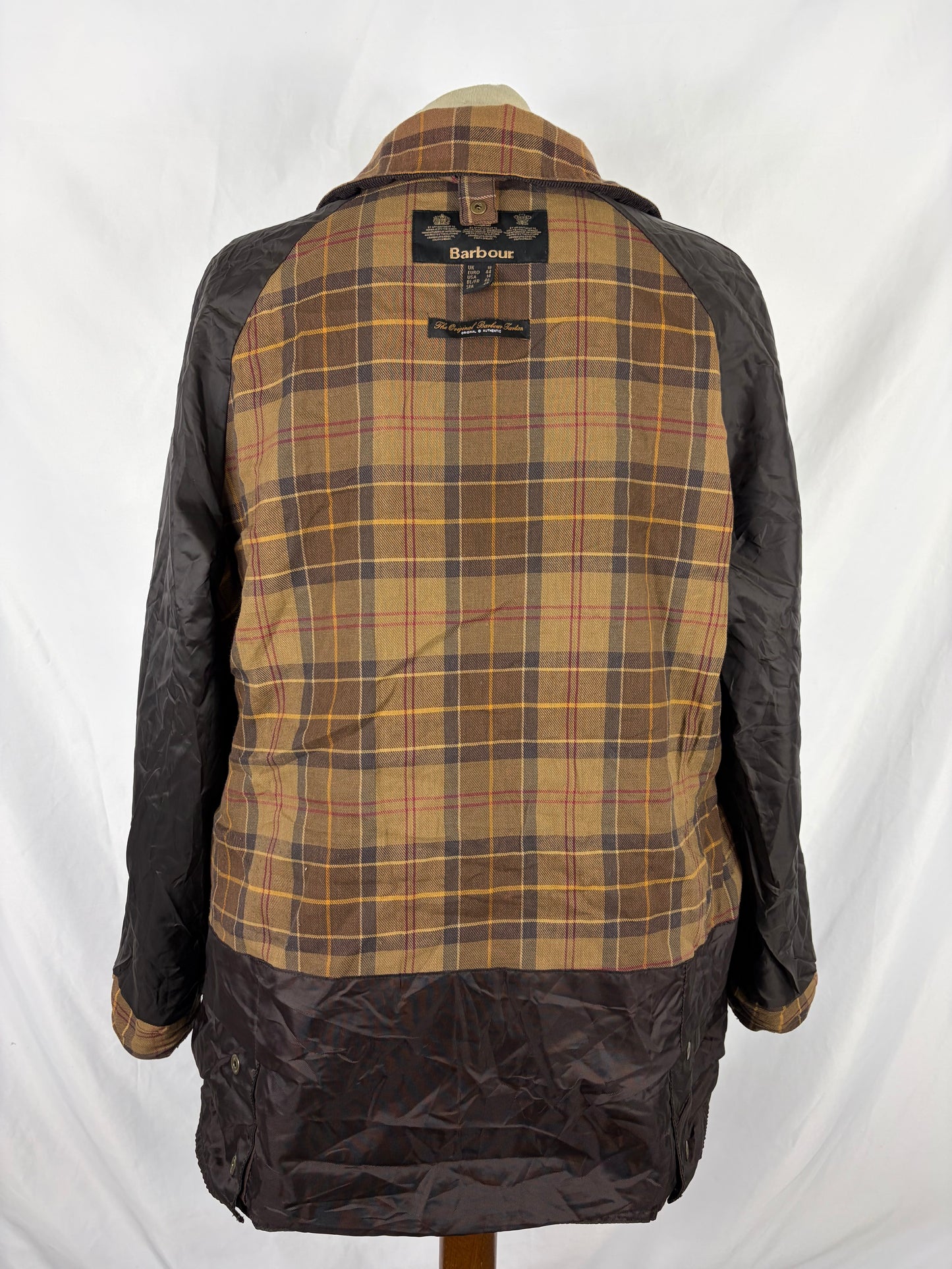 Giacca Barbour marrone Beadnell Uk 18 tg.48 -Brown Beadnell Wax jacket Size uk18