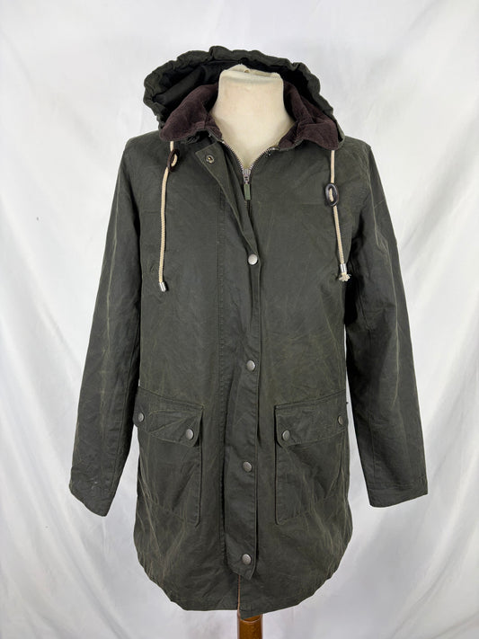 Giacca Barbour verde cerata da donna Uk 10 tg.40 -Green Whitmore Wax jacket Size uk10 Small - Shop In London