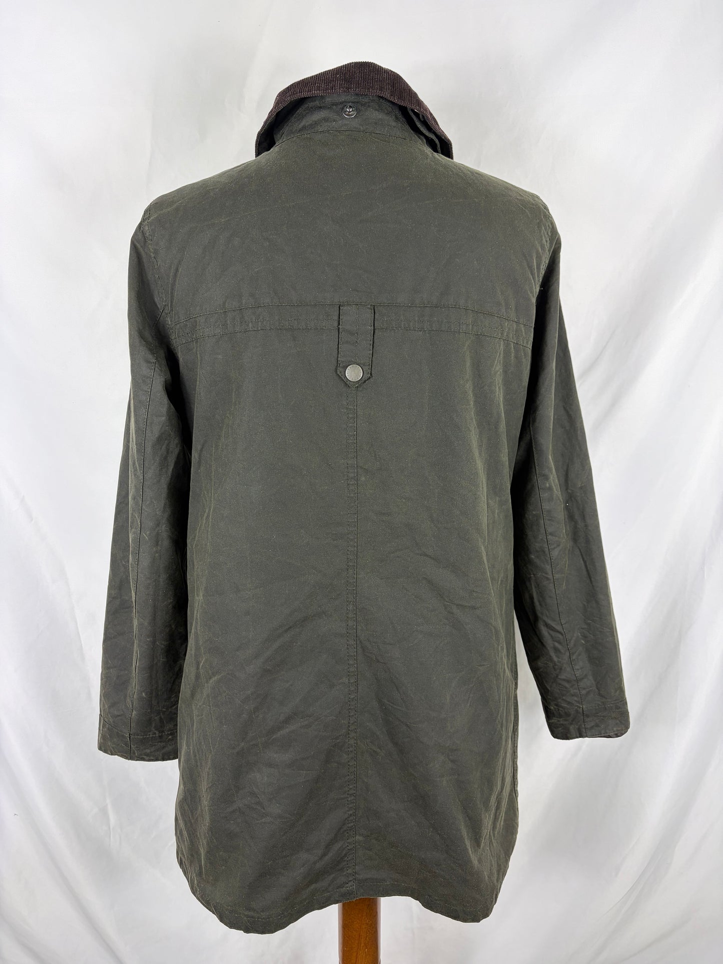 Giacca Barbour verde cerata da donna Uk 10 tg.40 -Green Whitmore Wax jacket Size uk10 Small