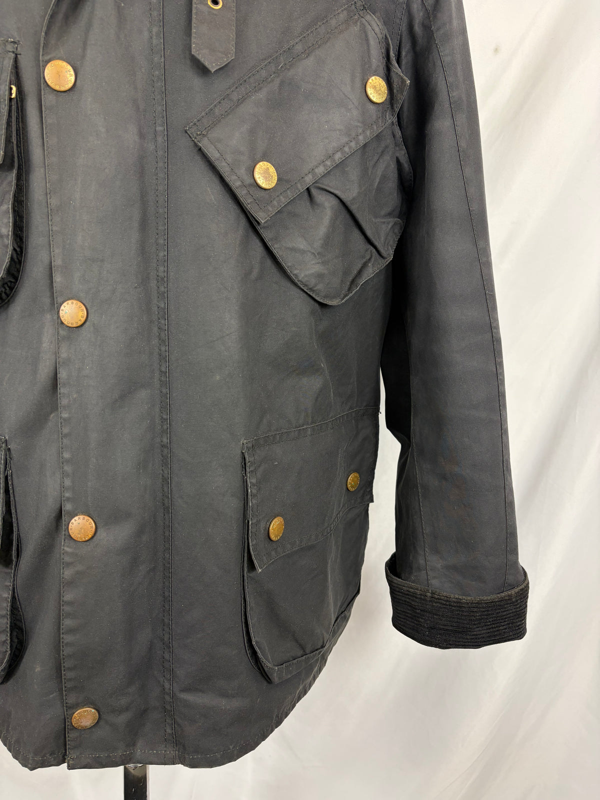 Giacca Barbour International Union Jack Medium- Black International Union Jacket Jacket Size M