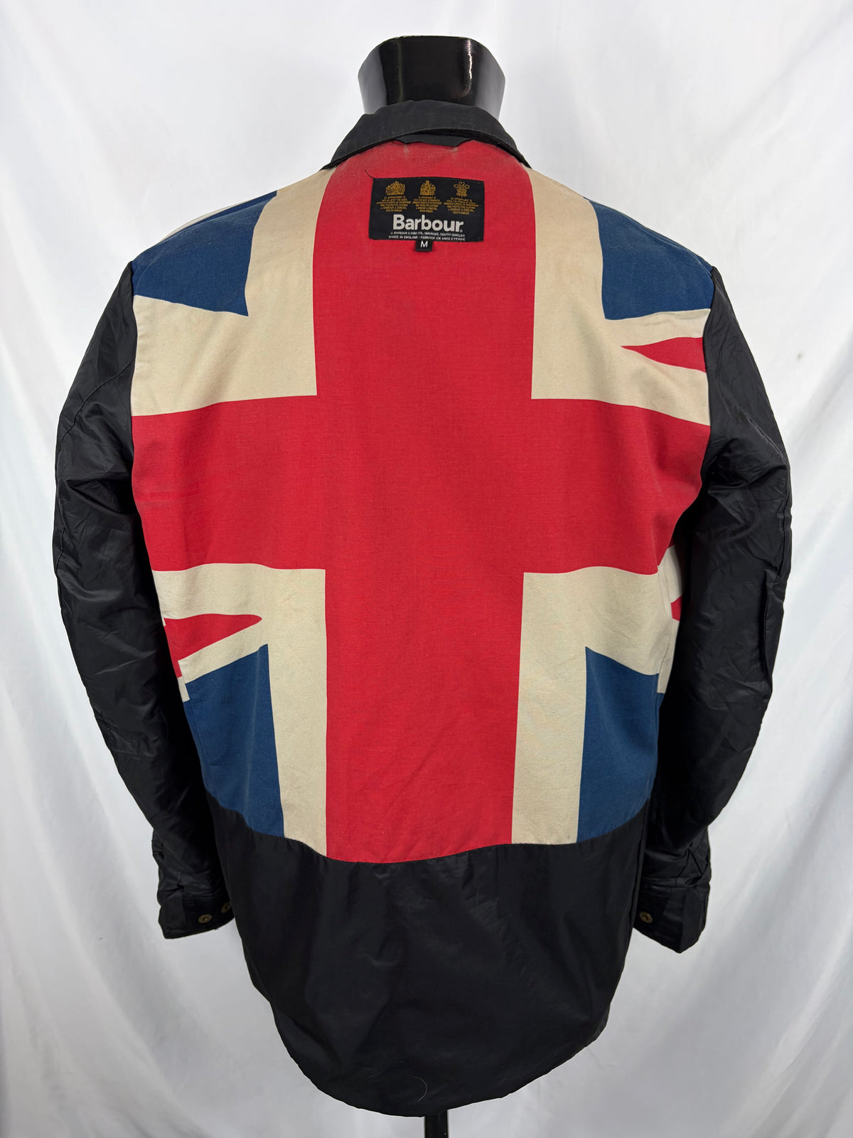 Giacca Barbour International Union Jack Medium- Black International Union Jacket Jacket Size M