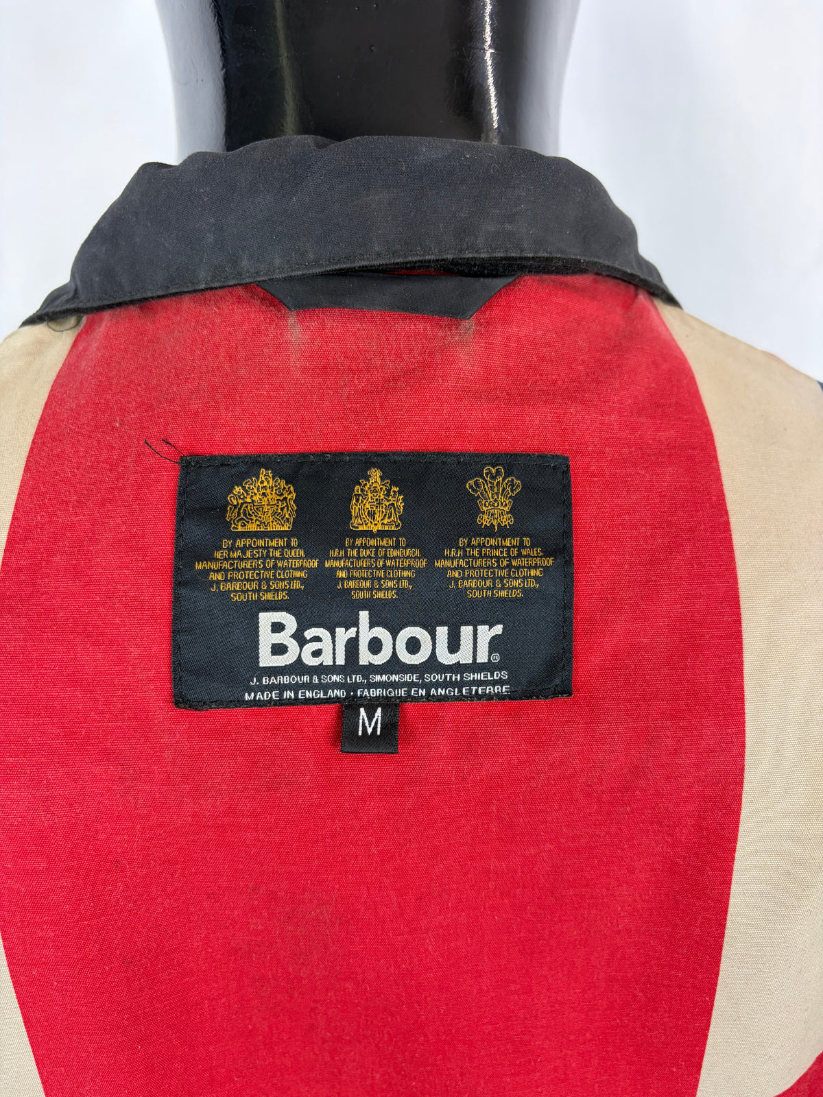 Giacca Barbour International Union Jack Medium- Black International Union Jacket Jacket Size M