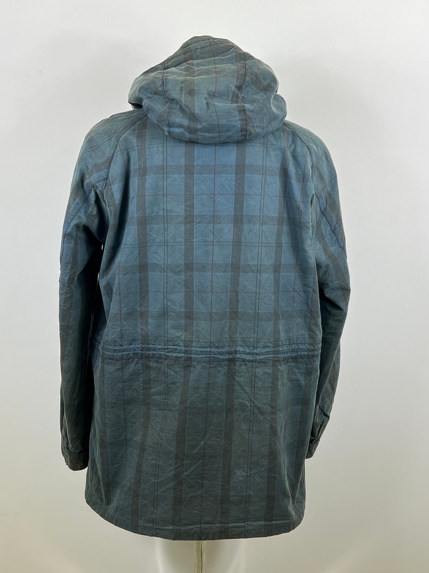 Parka Barbour da uomo Blundel blu XLarge - Man wax Blue Blundel Wax jacket size XL