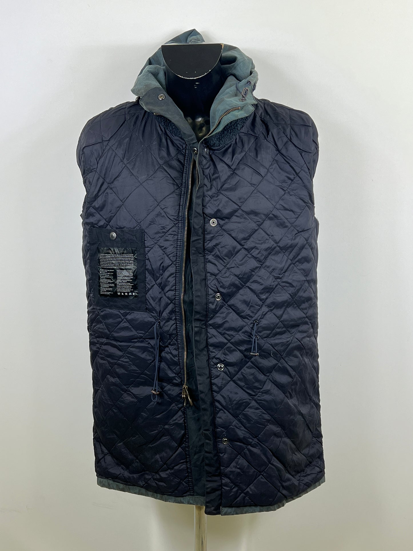 Parka Barbour da uomo Blundel blu XLarge - Man wax Blue Blundel Wax jacket size XL
