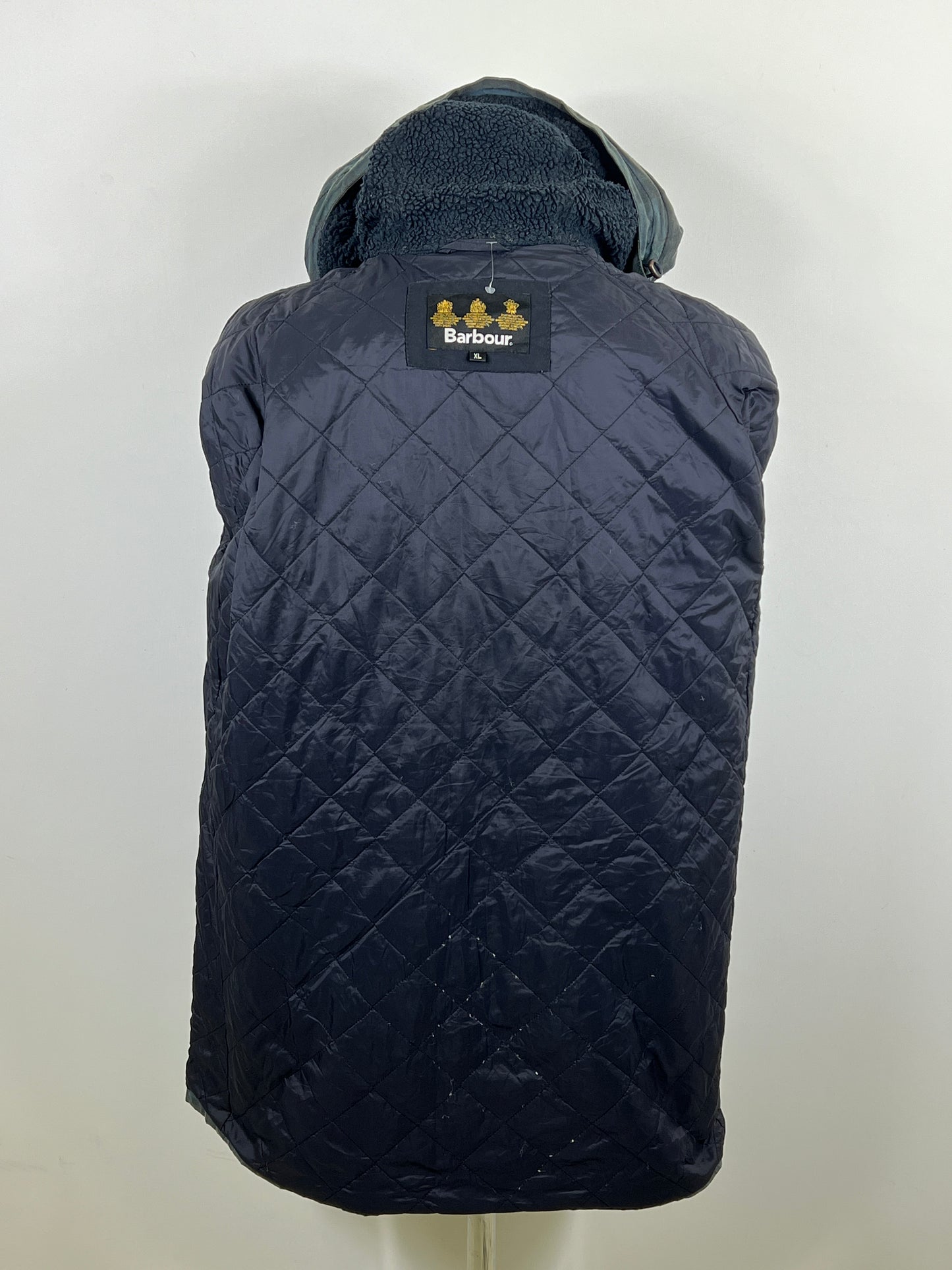 Parka Barbour da uomo Blundel blu XLarge - Man wax Blue Blundel Wax jacket size XL