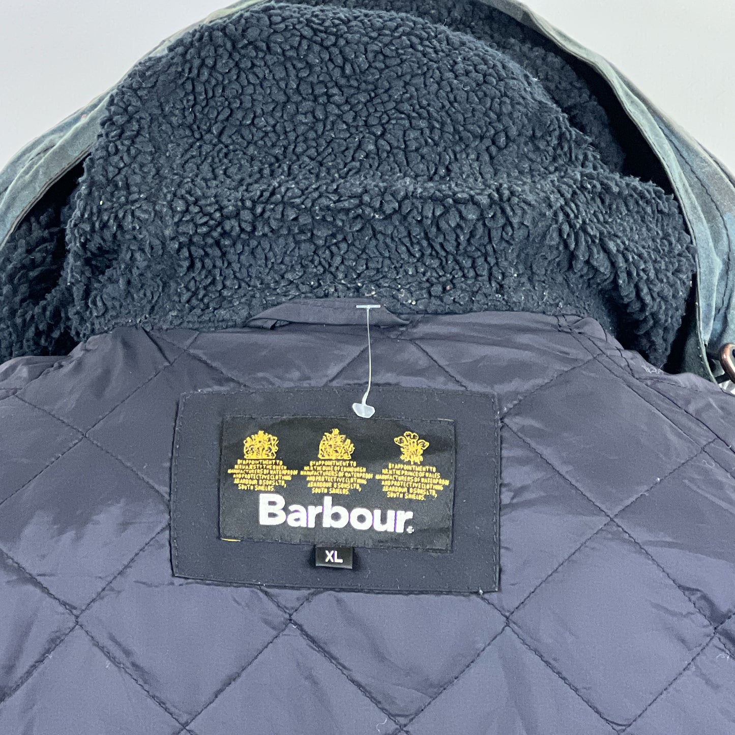 Parka Barbour da uomo Blundel blu XLarge - Man wax Blue Blundel Wax jacket size XL