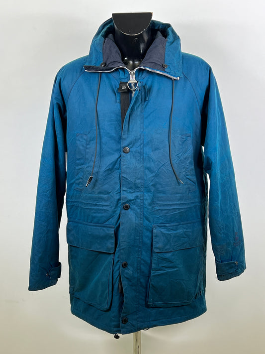 Parka da Uomo Barbour Blu Medium - Man Barbour Fenton Wax Jacket size Medium