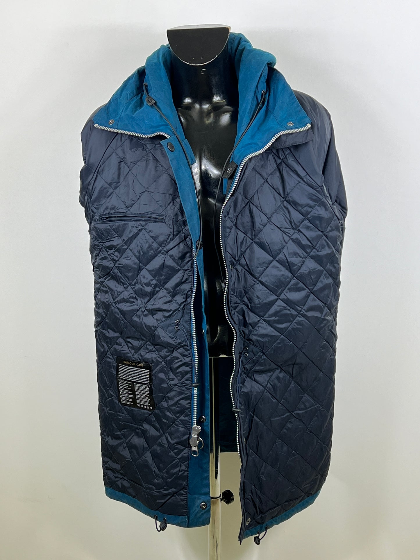 Parka da Uomo Barbour Blu Medium - Man Barbour Fenton Wax Jacket size Medium