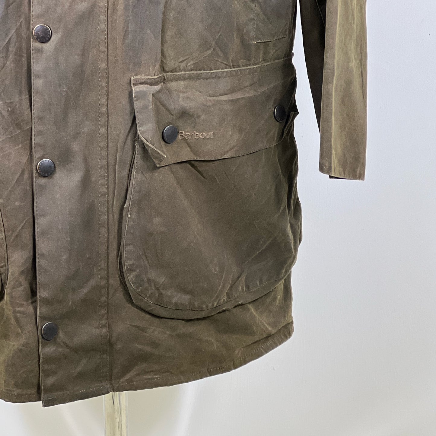 Giacca Barbour Northumbria Oliva C42/107 cm-Man Olive Northumbria Waxed Jacket Large