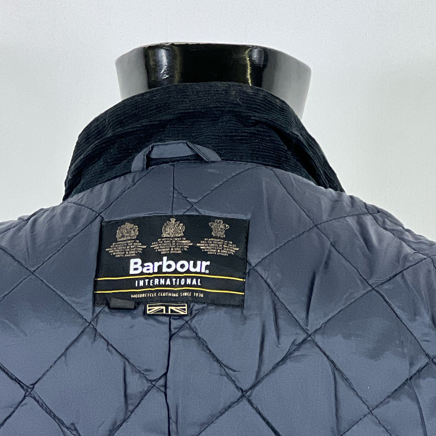 Giacca Barbour International Uomo Duke Blu Large - Man Navy Duke wax Jacket Size L