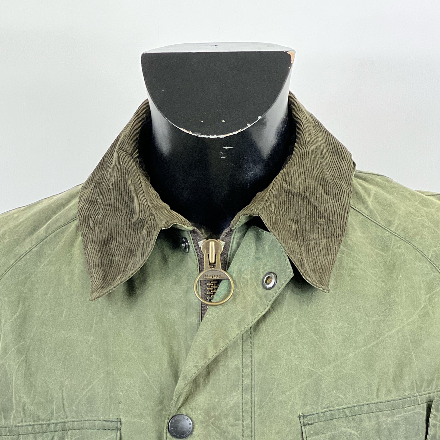 Giacca Barbour Uomo corta cerata Verde Medium- Man Green Retail Frazer jacket Size M