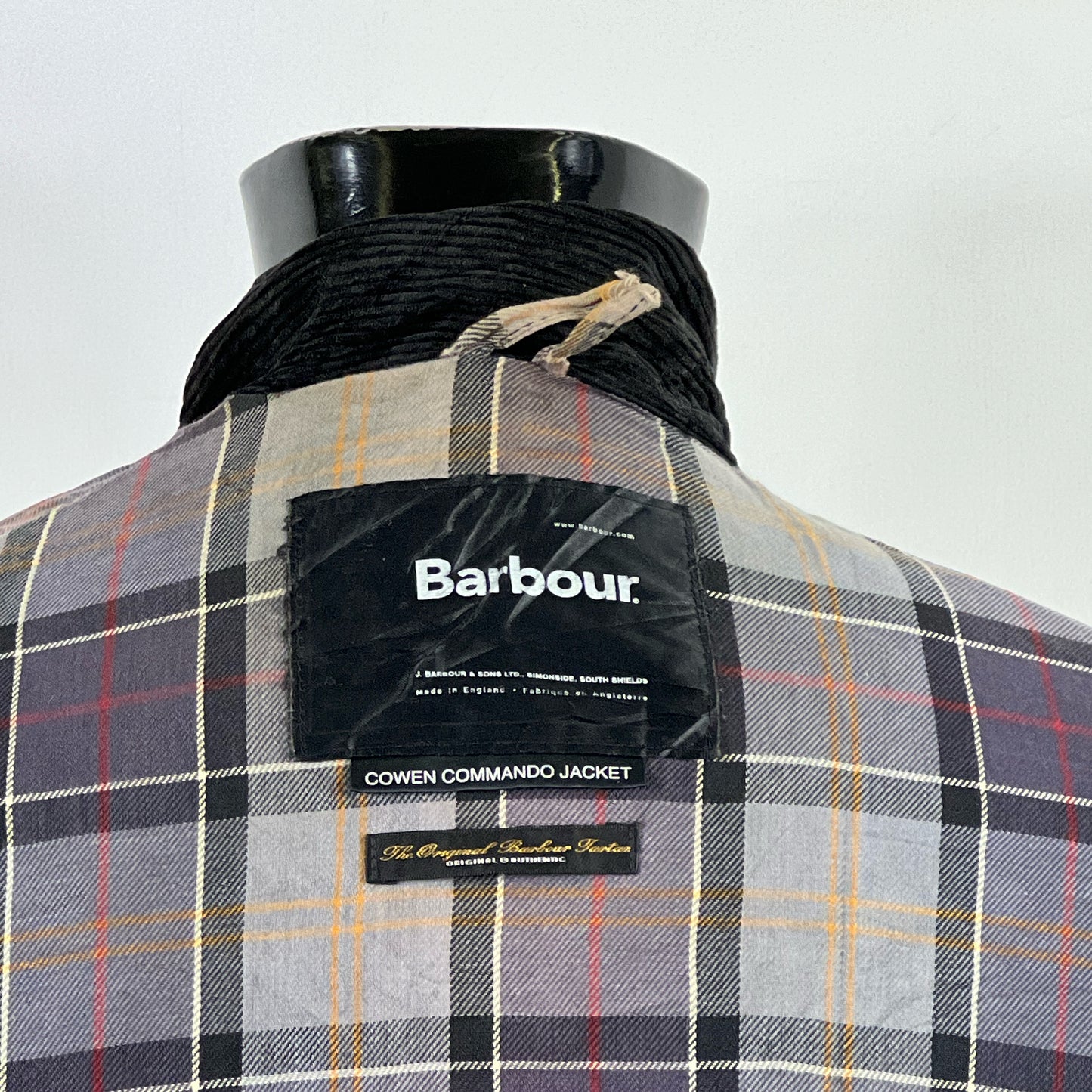 RARA Barbour Giacca Cowen Commando Grigio c36/91 cm Grey wax Man Jacket size S