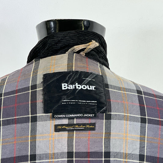 RARA Barbour Giacca Cowen Commando Grigio c36/91 cm Grey wax Man Jacket size S