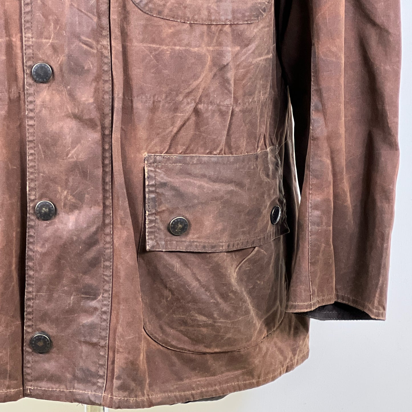 RARA Barbour Giacca Cowen Commando Marrone c40/102 cm Brown wax Man Jacket size M