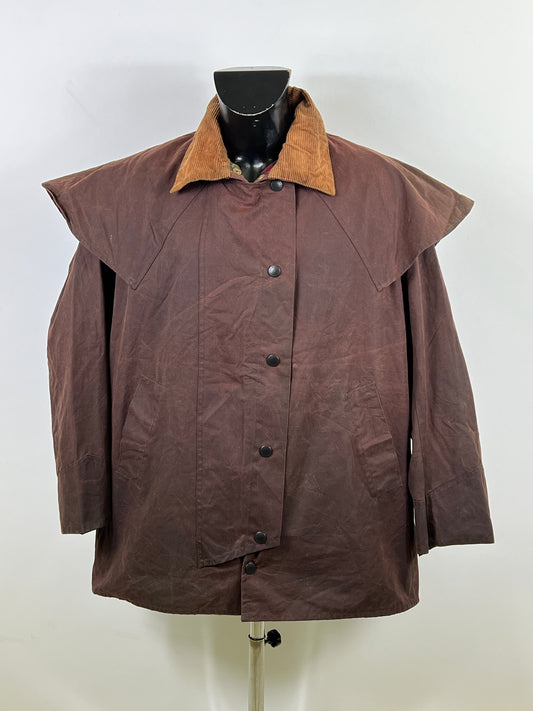 RARO Barbour Backhouse Marrone C42/107cm Riding short Brown Wax Jacket Large