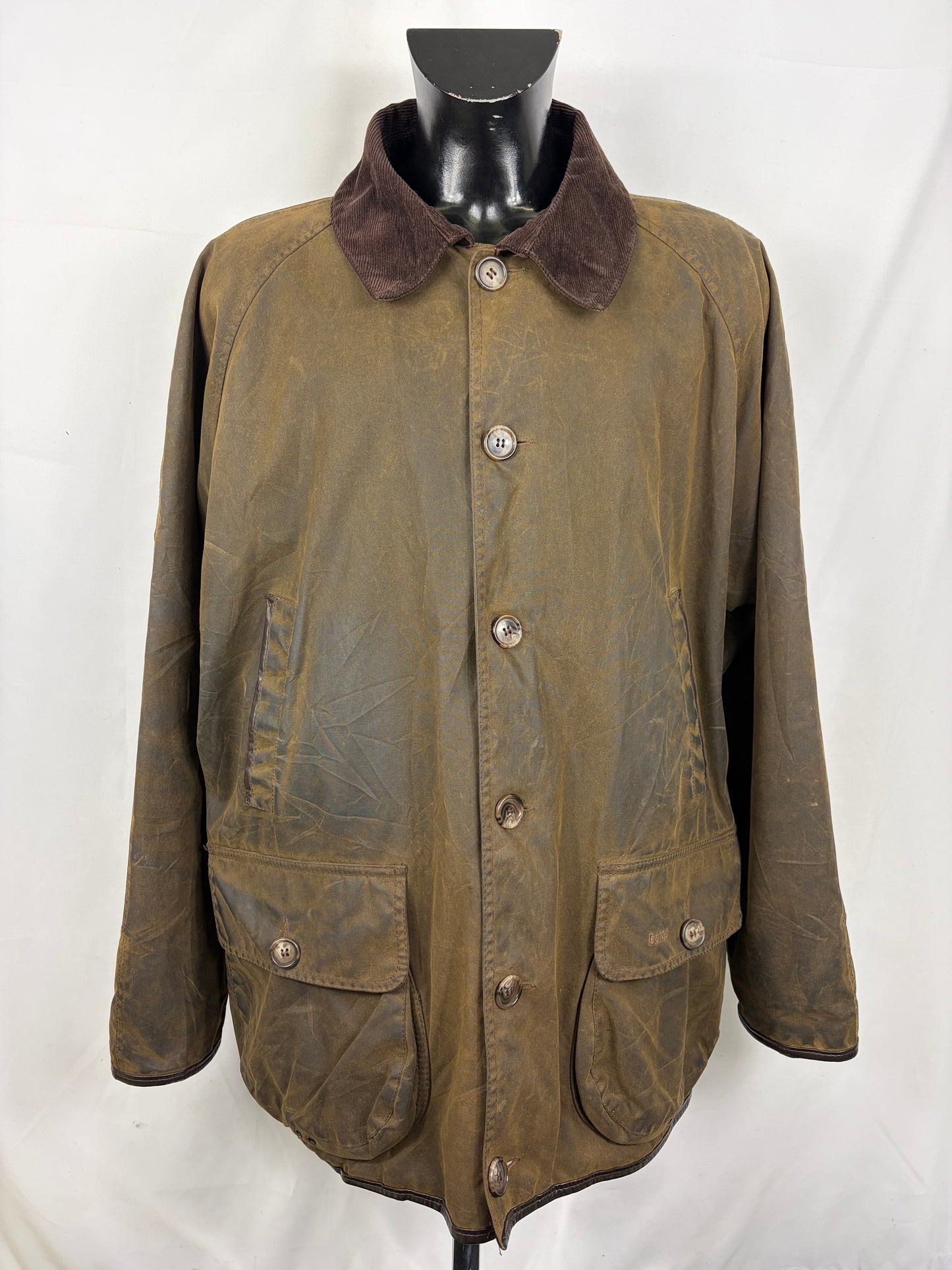 RARA Barbour Giacca Uomo Beauchamp verde C50/127 cm XXL- Olive Waxed Beauchamp coat size XXL - Shop In London