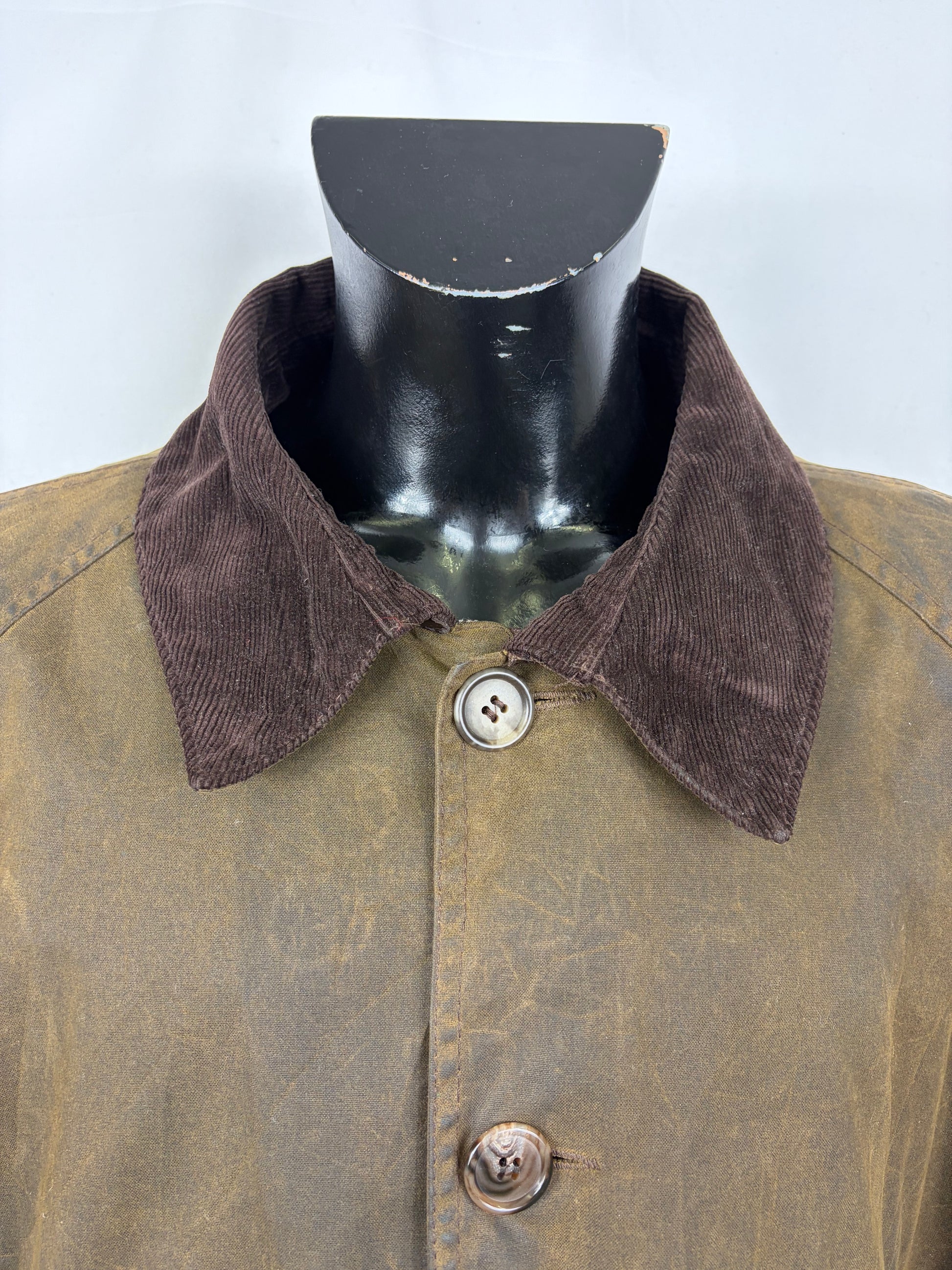 RARA Barbour Giacca Uomo Beauchamp verde C50/127 cm XXL- Olive Waxed Beauchamp coat size XXL - Shop In London