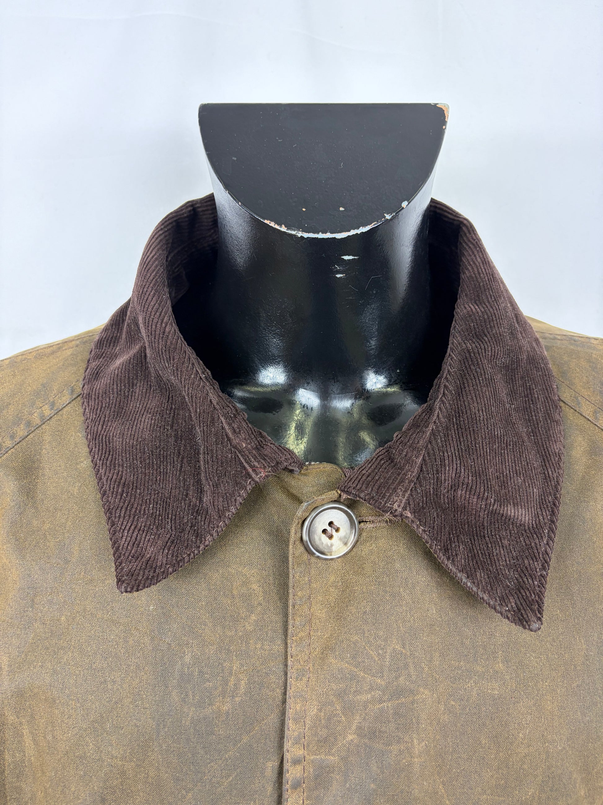 RARA Barbour Giacca Uomo Beauchamp verde C50/127 cm XXL- Olive Waxed Beauchamp coat size XXL - Shop In London