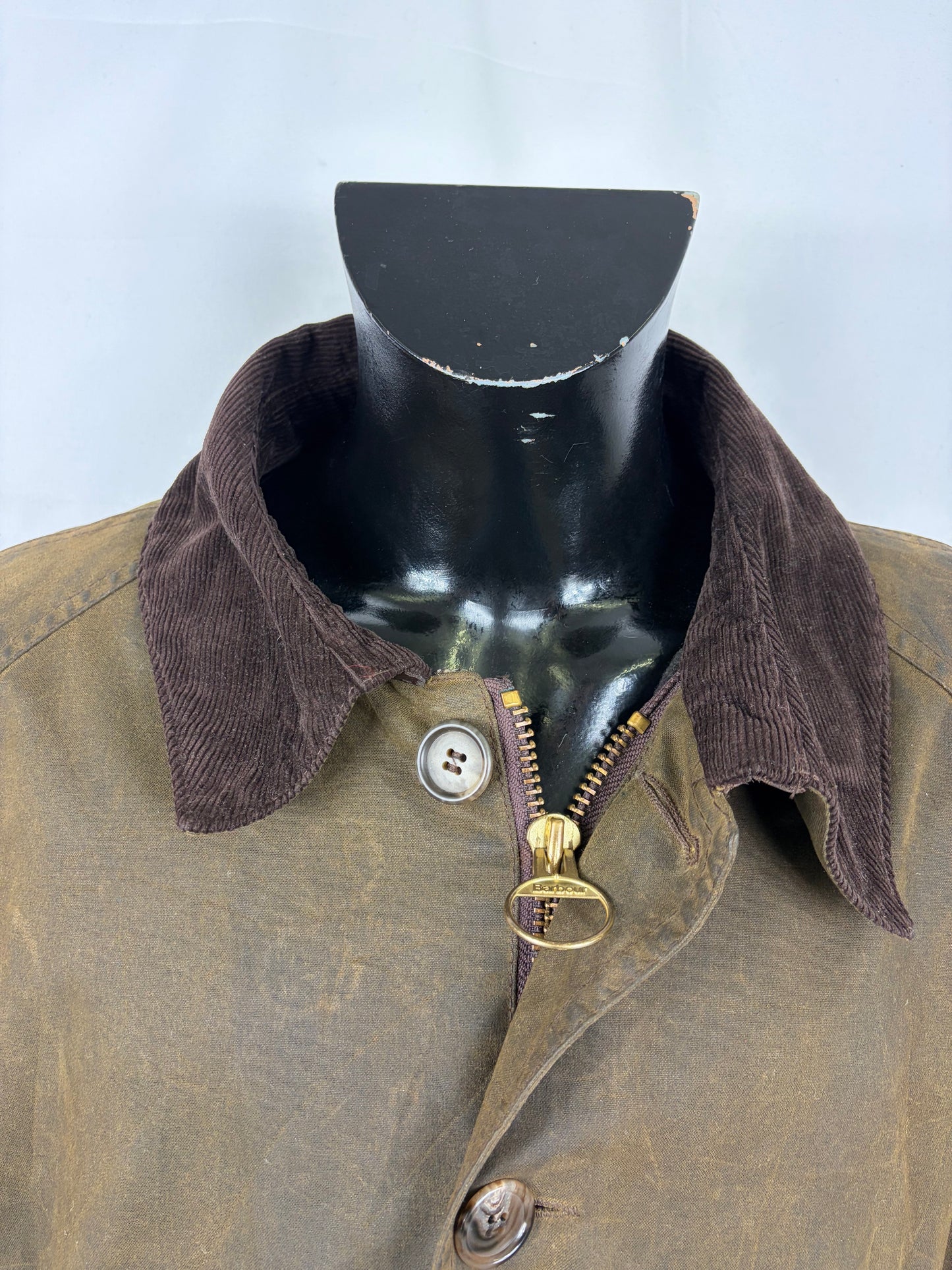 RARA Barbour Giacca Uomo Beauchamp verde C50/127 cm XXL- Olive Waxed Beauchamp coat size XXL - Shop In London