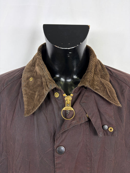Barbour Giacca Beaufort vintage marrone C46/117cm - Brown Beaufort Waxed jacket size XL - Shop In London