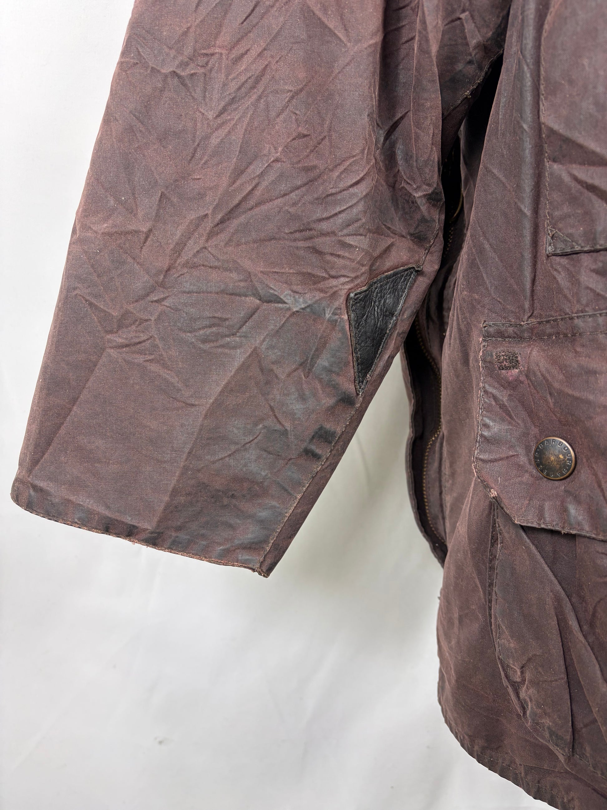 Barbour Giacca Beaufort vintage marrone C46/117cm - Brown Beaufort Waxed jacket size XL - Shop In London