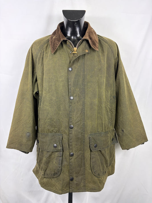 Barbour Gamefair Verde cerato C44/112 cm Man Vintage Green Wax Gamefair Jacket c44 L/XL - Shop In London