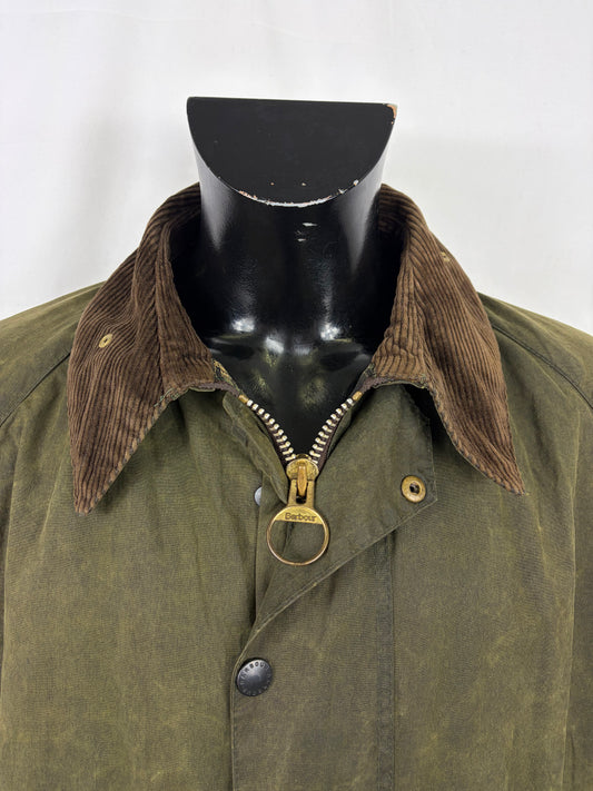 Barbour Gamefair Verde cerato C44/112 cm Man Vintage Green Wax Gamefair Jacket c44 L/XL - Shop In London