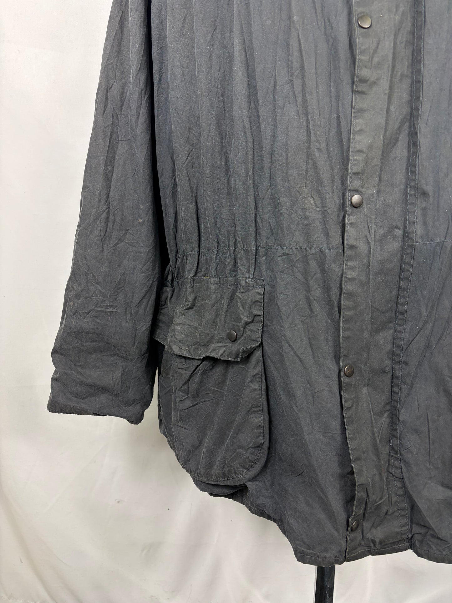 Barbour Classic Durham blu con cappuccio C50/127 cm Navy Hooded waxed durham Size XXL - Shop In London