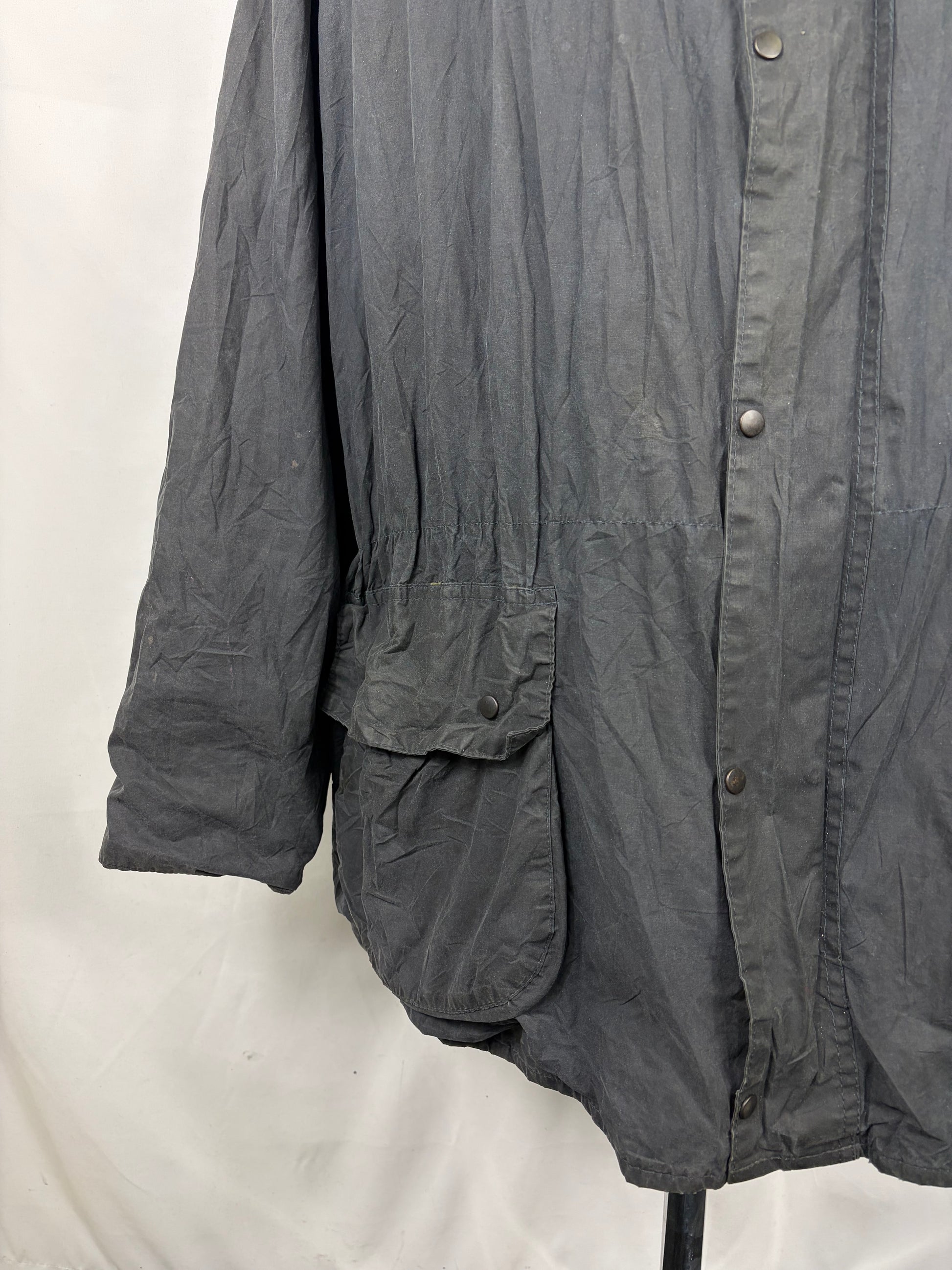 Barbour Classic Durham blu con cappuccio C50/127 cm Navy Hooded waxed durham Size XXL - Shop In London