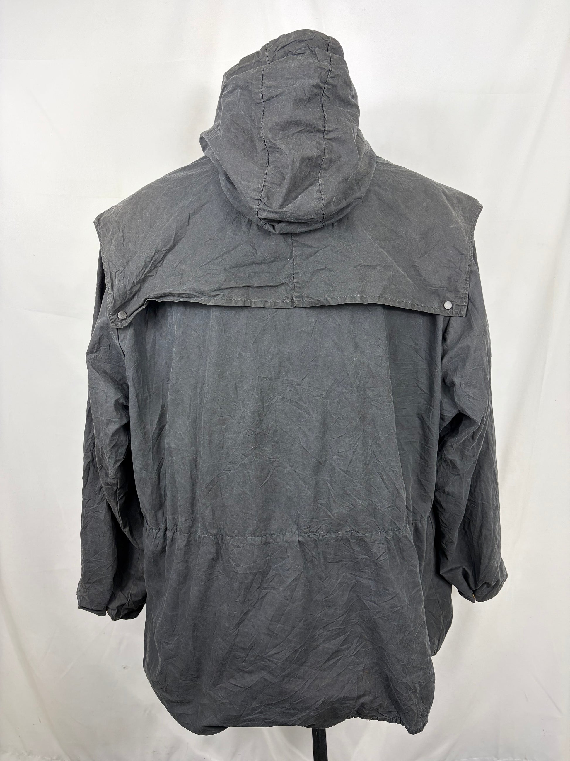 Barbour Classic Durham blu con cappuccio C50/127 cm Navy Hooded waxed durham Size XXL - Shop In London