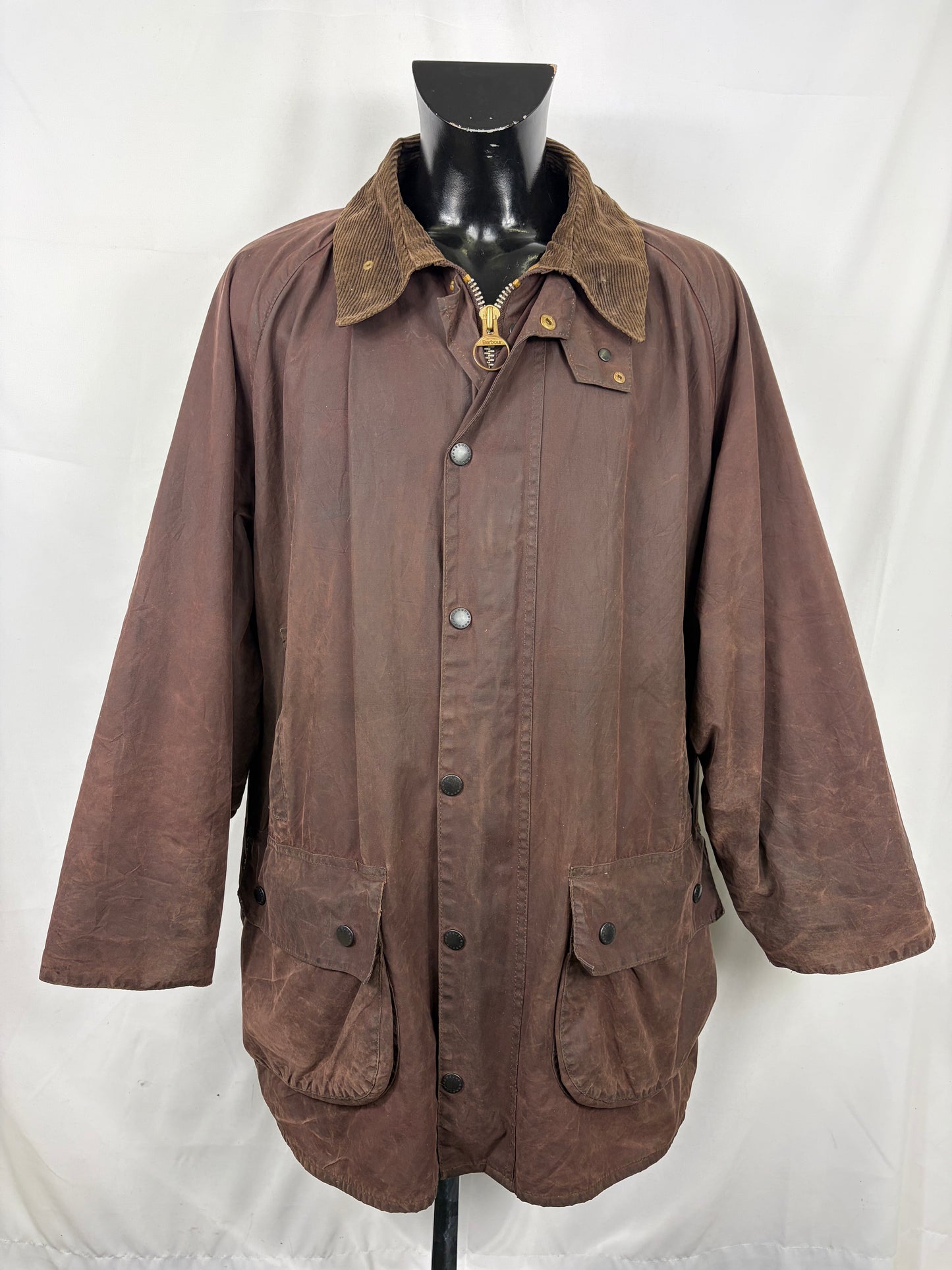 Barbour Gamefair Marrone cerato C50/127 cm Man Vintage Brown Wax Gamefair Jacket c50 XXL - Shop In London