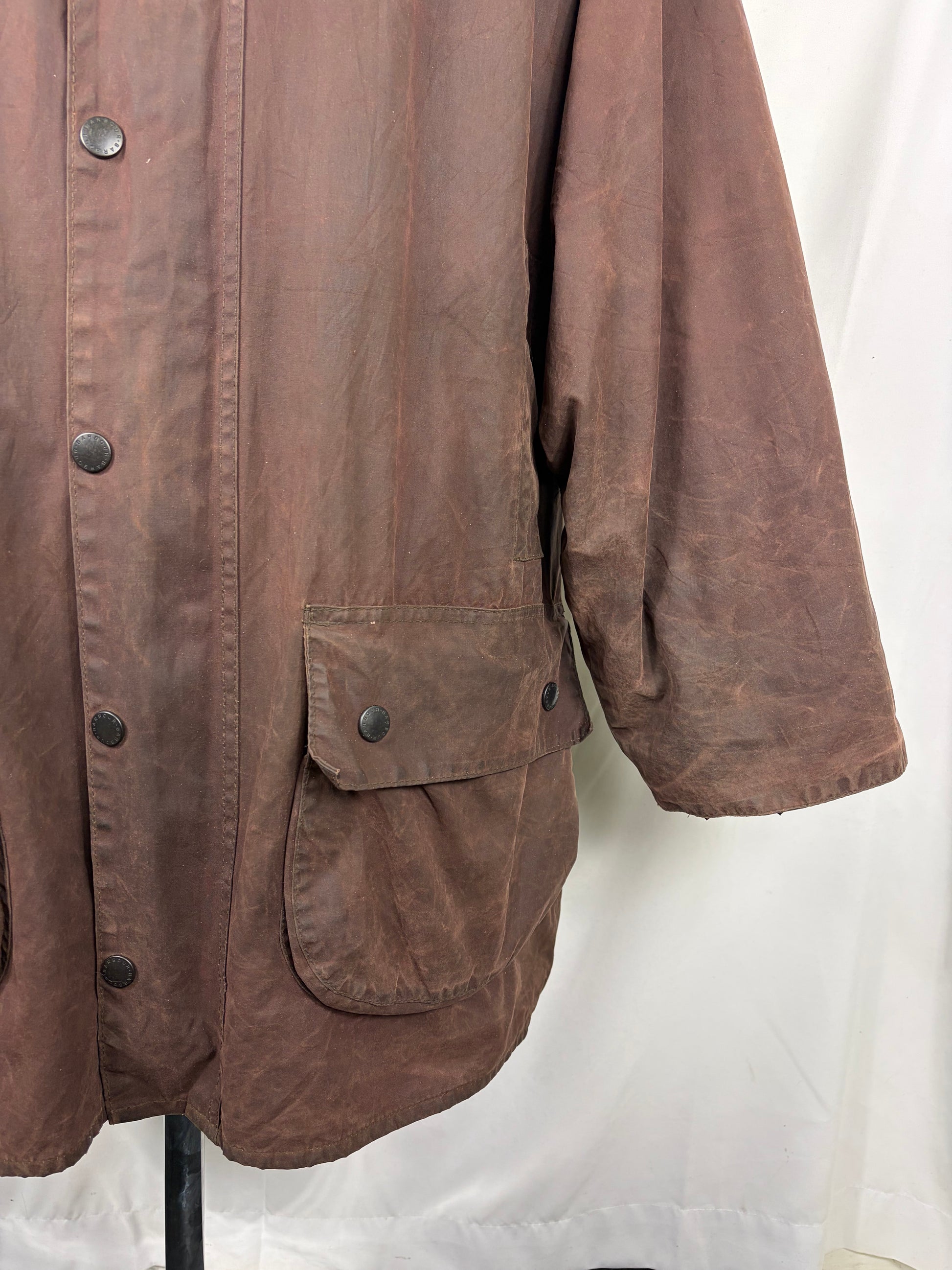 Barbour Gamefair Marrone cerato C50/127 cm Man Vintage Brown Wax Gamefair Jacket c50 XXL - Shop In London