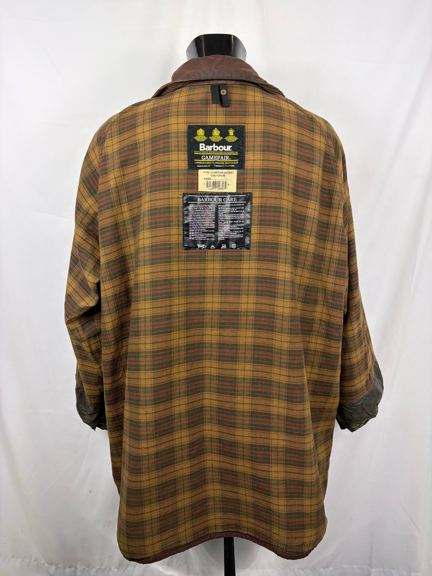 Barbour Gamefair Marrone cerato C50/127 cm Man Vintage Brown Wax Gamefair Jacket c50 XXL - Shop In London