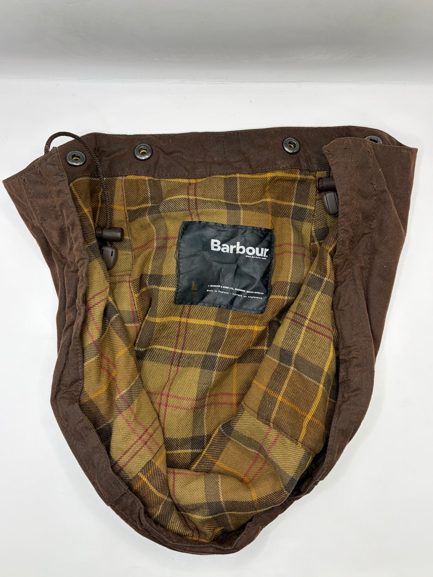 Cappuccio Barbour marrone recente A381  - Brown Waxed hood One size - Shop In London